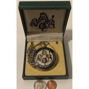 Vintage Metal Pocket Watch, Founding Fathers, Nat… - image 1